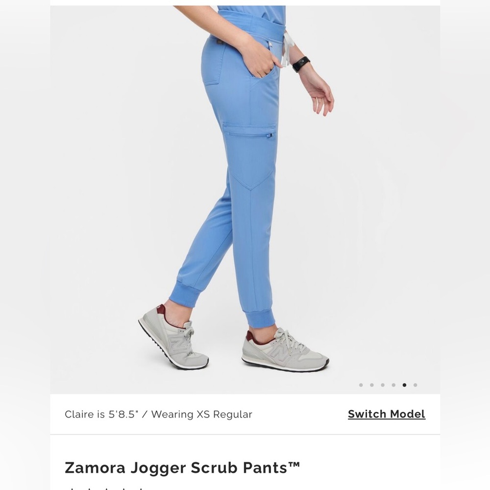 FIGS M ceil blue Zamora jogger scrubs- worn once